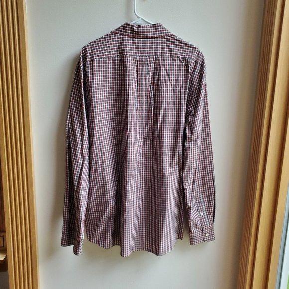 NWOT GAP 100% Cotton Fitted Plaid Shirt Size XL - Picture 15 of 16